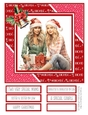Two Special Girls at Christmas 8x8 Quick Card - Design 1