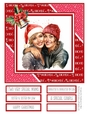 Two Special Girls at Christmas 8x8 Quick Card - Design 2