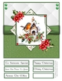 A Little Christmas Robin 8x8 Quick Card - Design 4