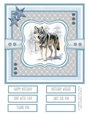 Magnificent Winter Wolves 8x8 Quick Card - Design 5