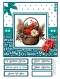 Christmas Basket 8x8 Quick Card - Design 2
