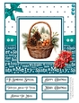 Christmas Basket 8x8 Quick Card - Design 3