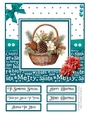 Christmas Basket 8x8 Quick Card - Design 4