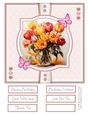Colourful Tulips 8x8 Quick Card - Design 5