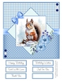 Winter Wildlife 8x8 Quick Card Design 1