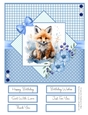 Winter Wildlife 8x8 Quick Card Design 4