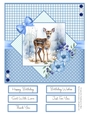 Winter Wildlife 8x8 Quick Card Design 5