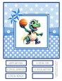 Slam Dunk Dinos 8x8 Quick Card - Design 3