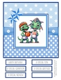 Slam Dunk Dinos 8x8 Quick Card - Design 4