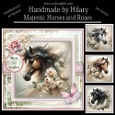 Majestic Horses and Roses