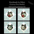 Christmas Floral Baubles - 8x8 Card Front Bumper Kit
