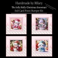 A Jolly Holly Christmas Snowman - 8x8 Card Fronts