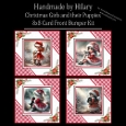 Christmas Girls and their Puppies - 8x8 Card Fronts