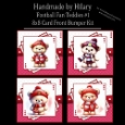 Football Fan Teddies #1 - 8x8 Card Fronts