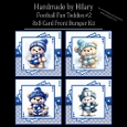 Football Fan Teddies #2 - 8x8 Card Fronts