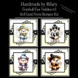 Football Fan Teddies #3 - 8x8 Card Fronts
