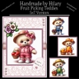 Fruit Picking Teddies - 5x7 Version