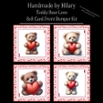 Teddy Bear Love - 8x8 Card Fronts