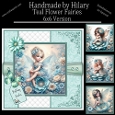 Teal Flower Fairies - 6x6 Version
