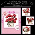 Whimsical Flower Baskets - 5x7 Version