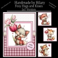 Foxy Hugs and Kisses - 5x7 Version