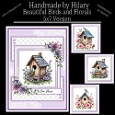 Beautiful Birds and Florals #2 - 5x7 Version