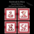 Stitched with Love - 8x8 Card Fronts