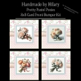 Pretty Pastel Posies - 8x8 Card Fronts