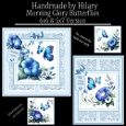 Morning Glory Butterflies - 6x6 and 5x7 Version