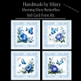 Morning Glory Butterflies - 8x8 Card Fronts