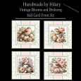 Vintage Blooms and Birdsong - 8x8 Card Fronts