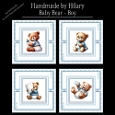Baby Bear Boy - 8x8 Card Fronts