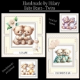 Baby Bears Twins - 6x6 and 5x7 Version