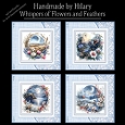 Whispers of Flowers and Feathers - 8x8 Card Fronts