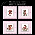 Spring into Summer Girls - 8x8 Card Fronts