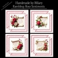 Rambling Rose Sentiments - 8x8 Card Fronts