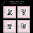 Cute Grey Kittens - 8x8 Card Fronts
