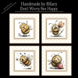 Dont Worry Bee Happy - 8x8 Card Fronts