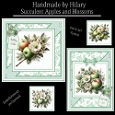 Succulent Apples and Blossoms - 6x6 and 5x7 Version