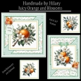 Juicy Orange and Blossoms - 6x6 and 5x7 Version
