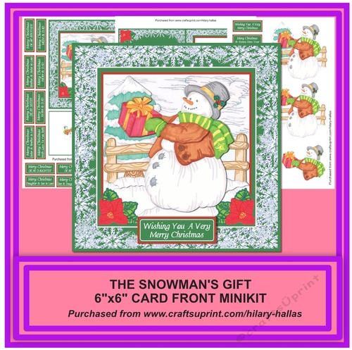 The Snowmans Gift 6x6 Card Front Minikit