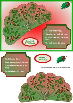 The Holly and the Ivy Fan Card