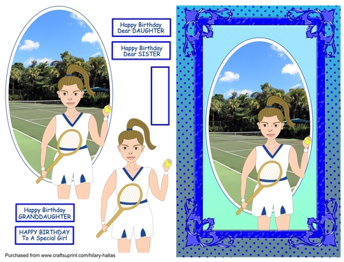 Tennis Playing Girl