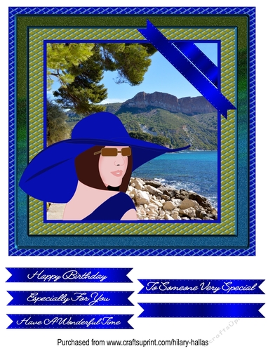 Lady in Blue Hat