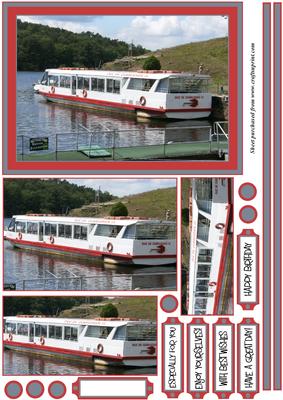 Restaurant Boat Pyramid Card