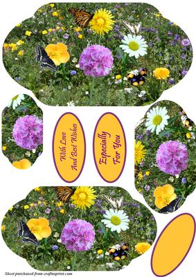 Butterfly Feast Pyramid Card Topper