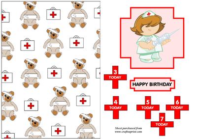 Little Nurse Card Topper