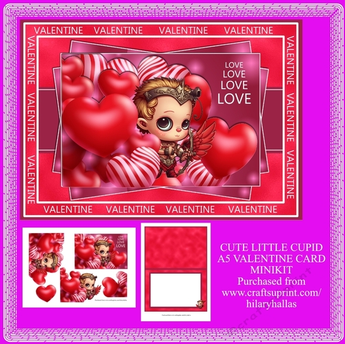 Cute Little Cupid A5 Card Minikit
