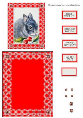 Baby Bunny Over the Edge Card