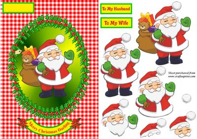 Father Christmas in Holly Oval